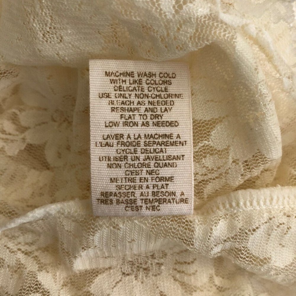 Intimately Free People Ivory Lace Slip Dress Size M - Picture 9 of 10